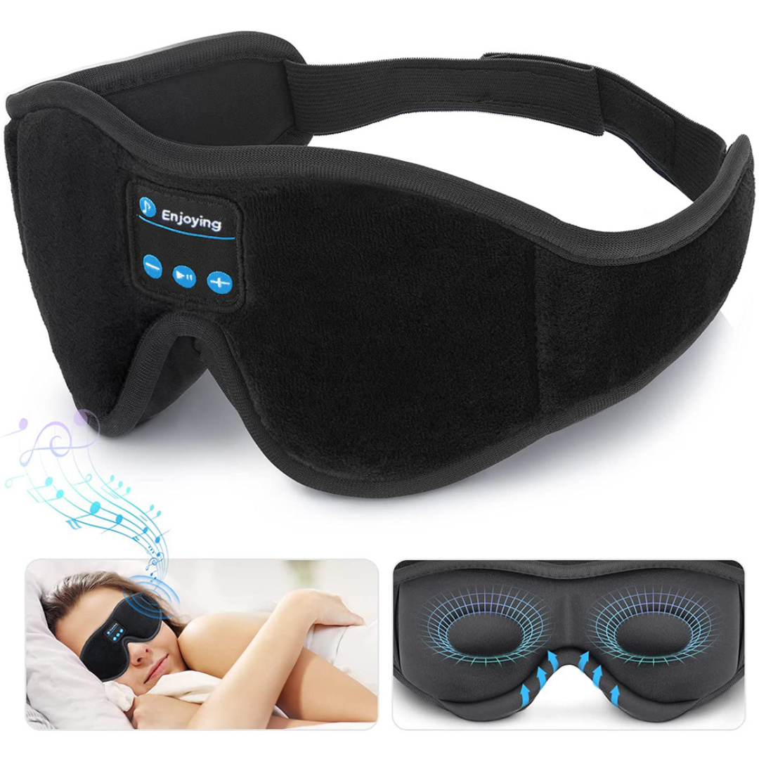 Enjoying Contoured Bluetooth Sleep Mask | BenevaMed
