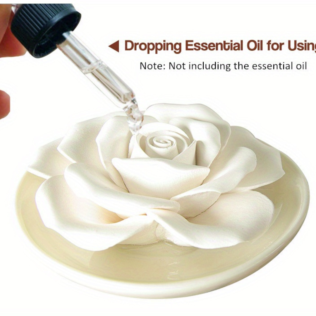 legant Ceramic Flowers Fragrance Aroma Diffuser For Home