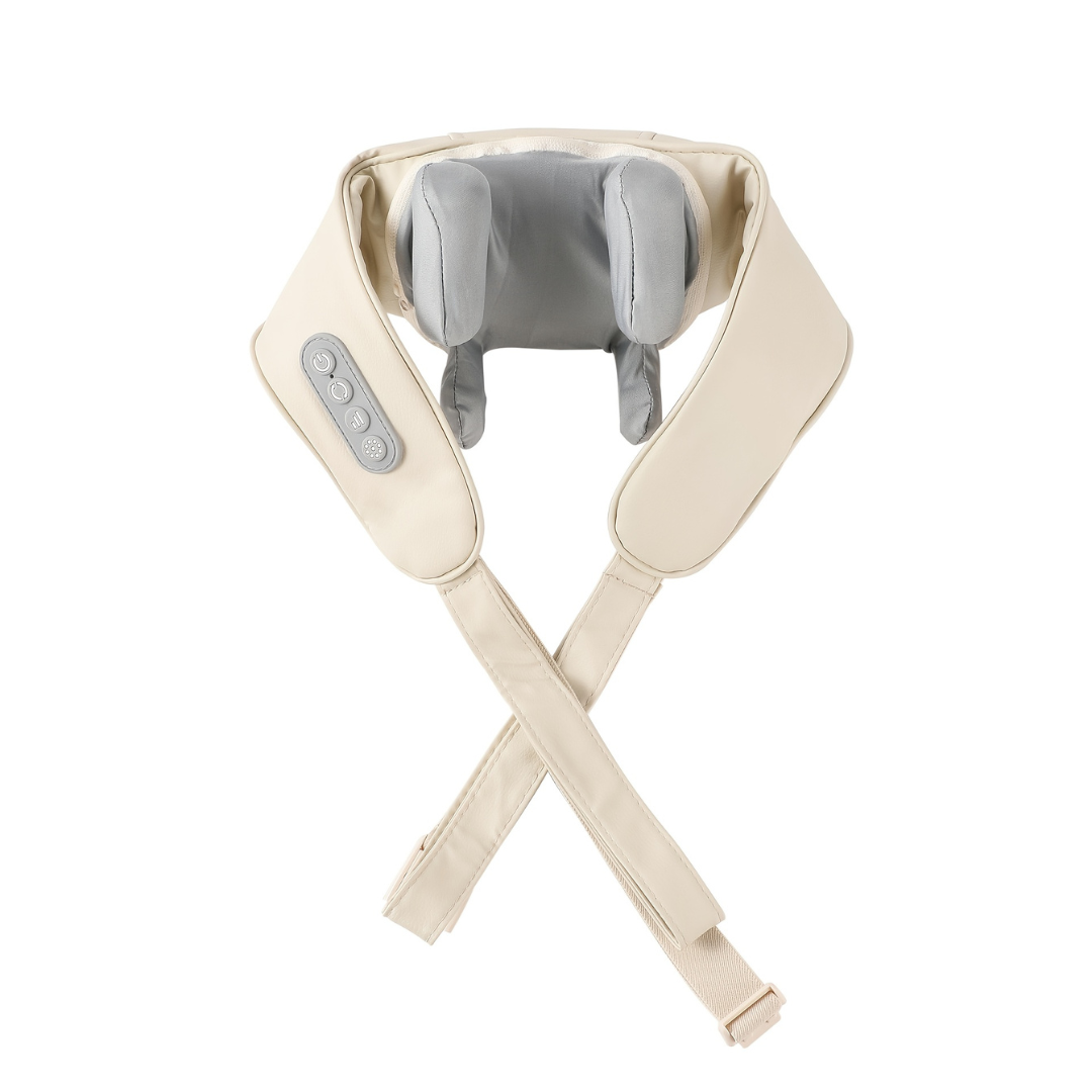 Acupressure massager with heating and kneading