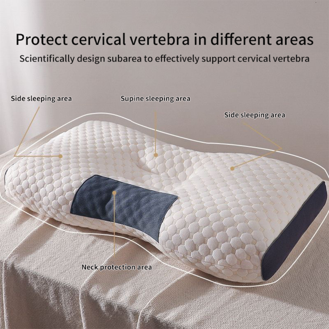 Adjustable Orthopedic Pillow Therapeutic Support with Breathable Quilted