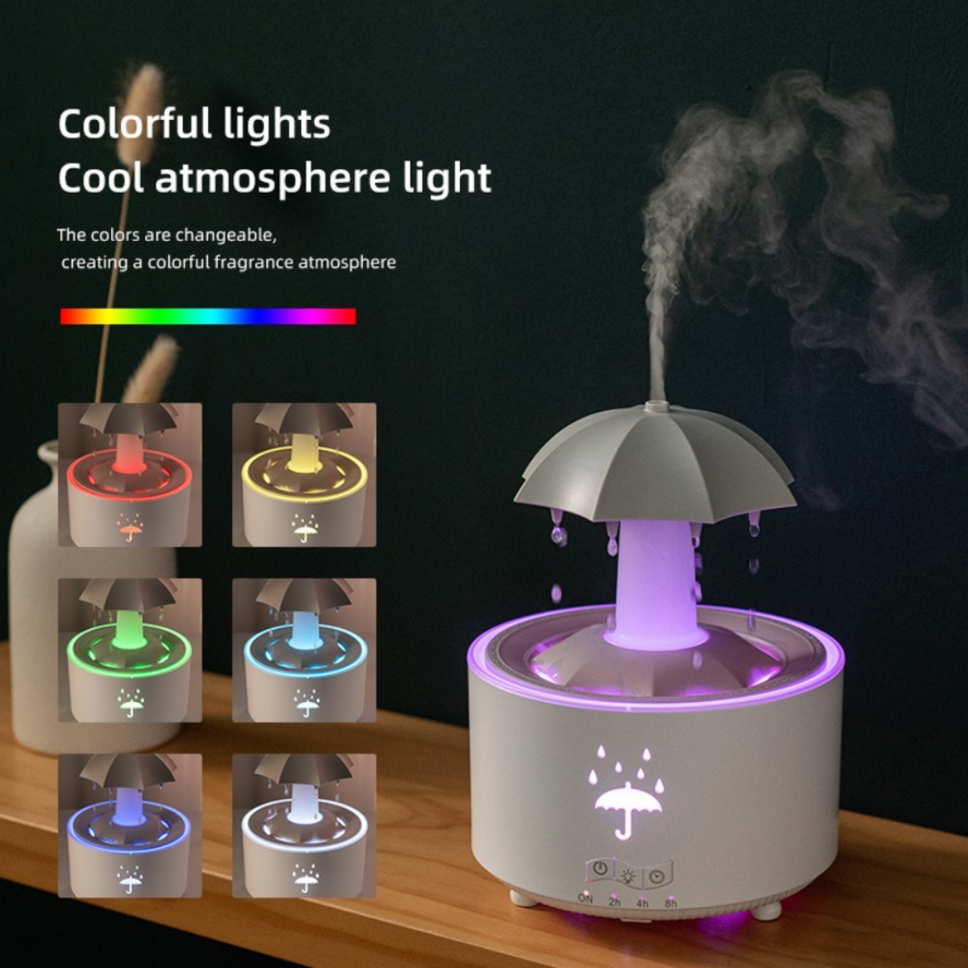 Rotating Umbrella Rain Aroma Diffuser