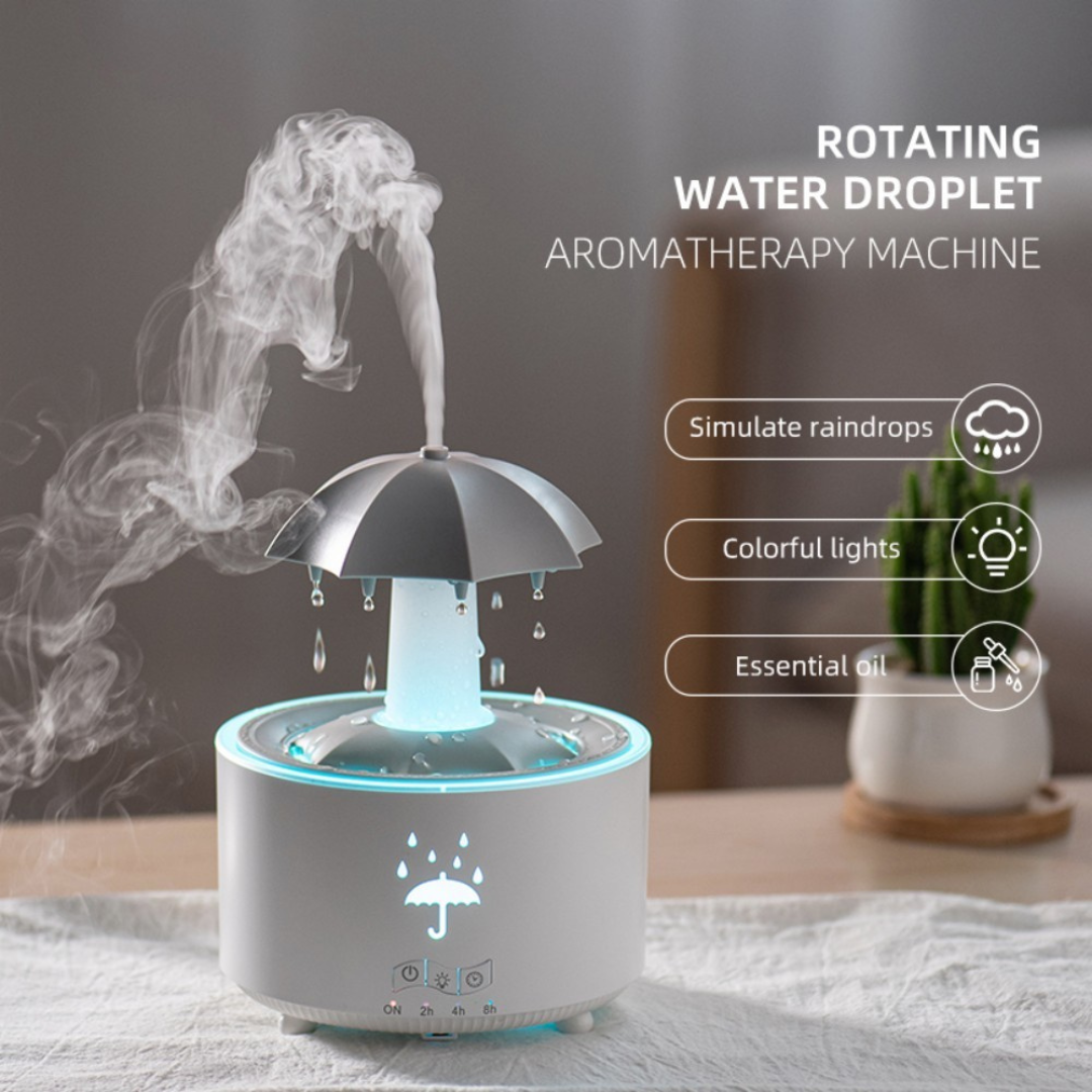 Rotating Umbrella Rain Aroma Diffuser