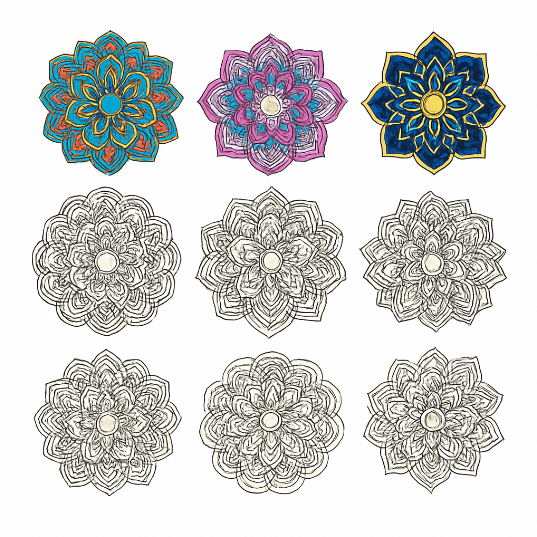 Unfinished Wooden Mandala