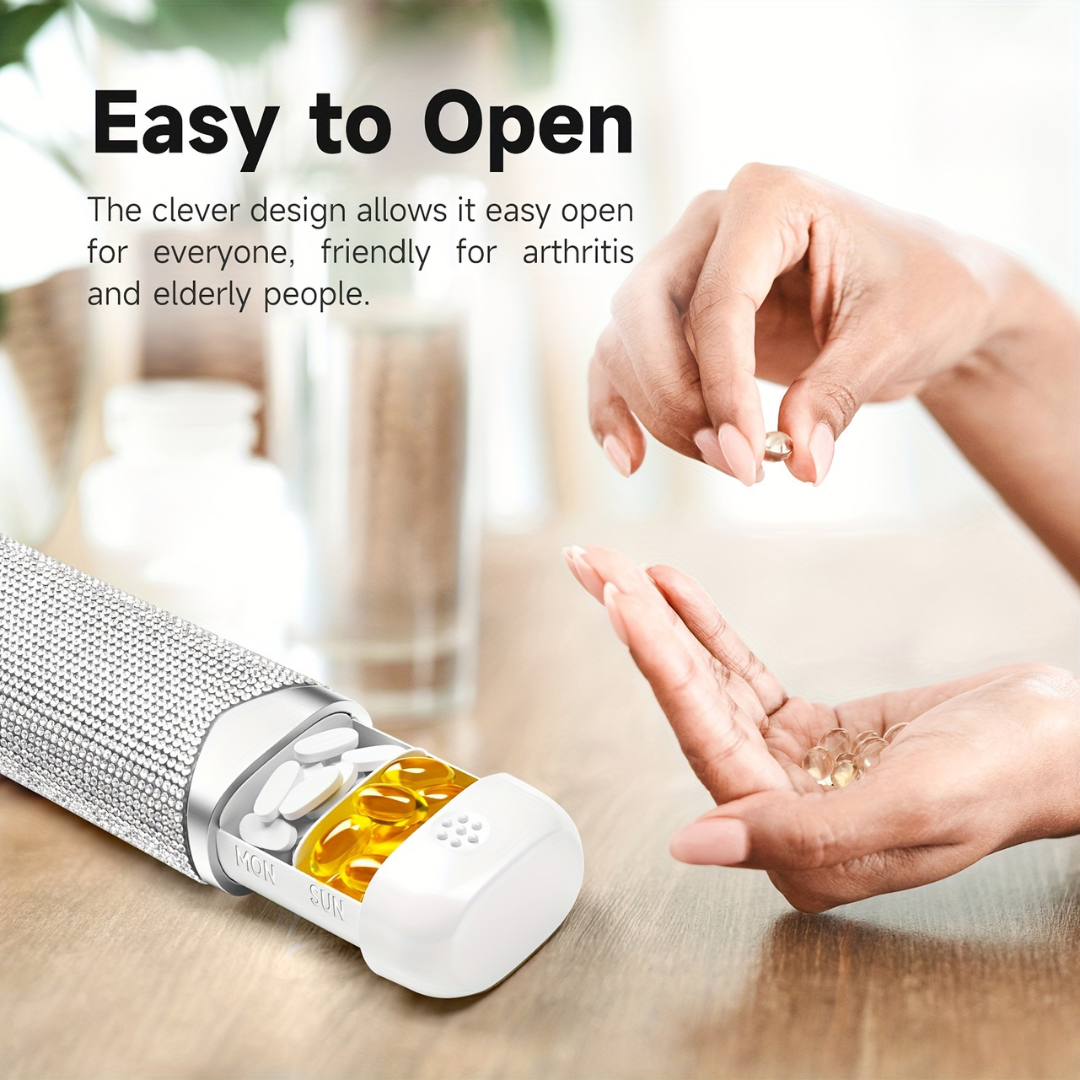 Bling Weekly Pill Organizer | BenevaMed