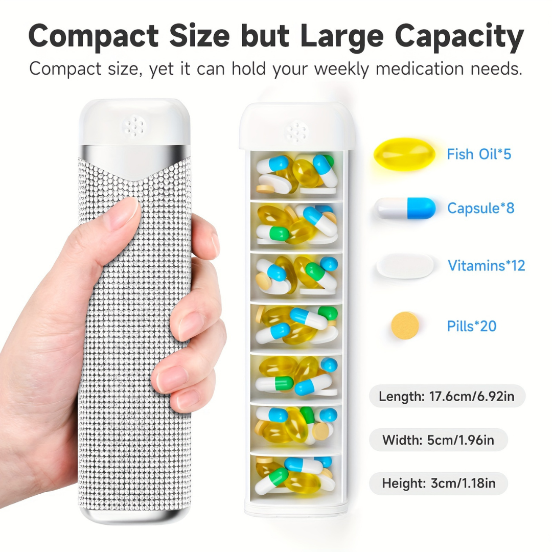 Bling Weekly Pill Organizer | BenevaMed