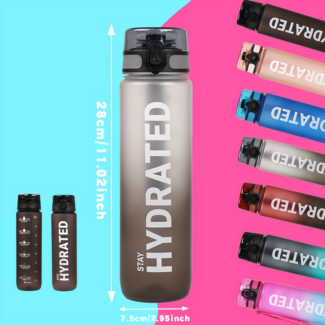 Stay Hydrated Motivational Water Bottle | BenevaFit