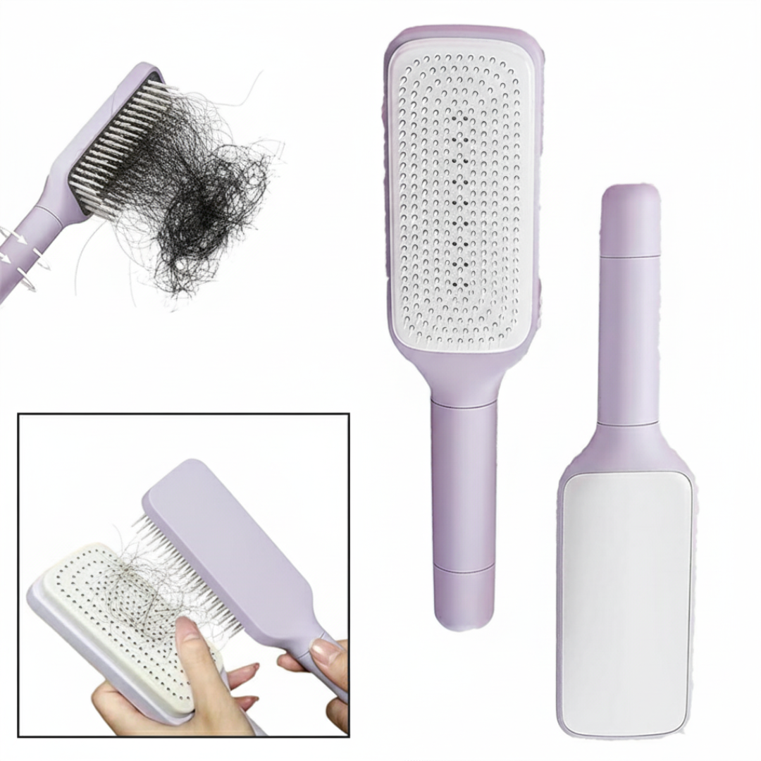 Self-Cleaning Hair Brush Massager | BenevaCare