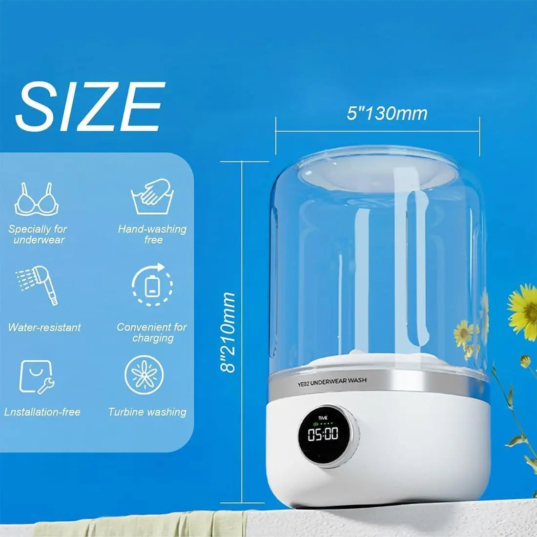 Portable Mini Underwear Washing Machine | BenevaSmart