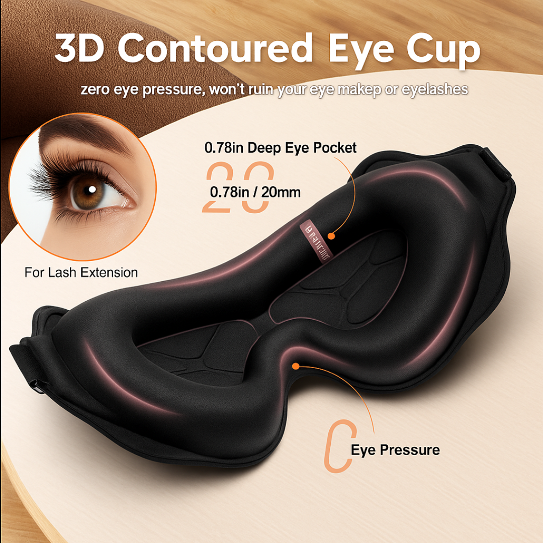 Contoured Blackout Sleep Mask | BenevaMed
